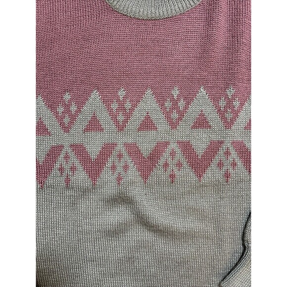 Wrangler Womens SZ S pullover Sweater argyle Casual Winter Fall Cozy wool blend - Picture 5 of 7